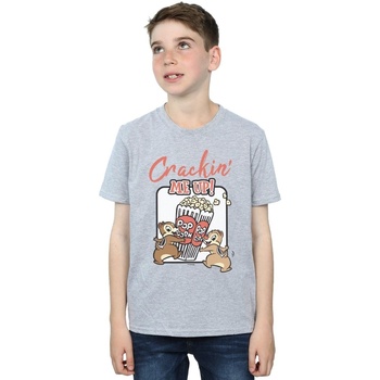 Vêtements Garçon T-shirts manches courtes Disney Chip N Dale Crackin Me Up Gris