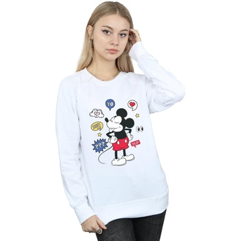 Vêtements Femme Sweats Disney Mickey Mouse Tongue Out Blanc
