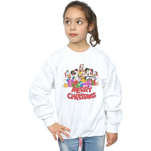 Vêtements Fille Sweats Disney Mickey Mouse And Friends Christmas Blanc