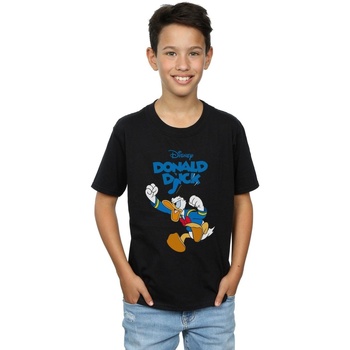 Vêtements Garçon T-shirts manches courtes Disney Donald Duck Furious Donald Noir
