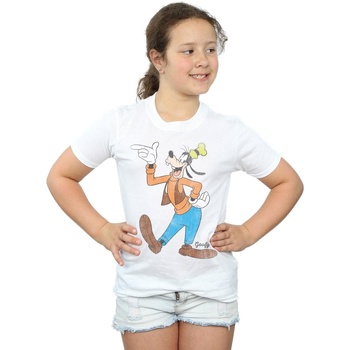 Vêtements Fille T-shirts manches longues Disney Classic Goofy Blanc