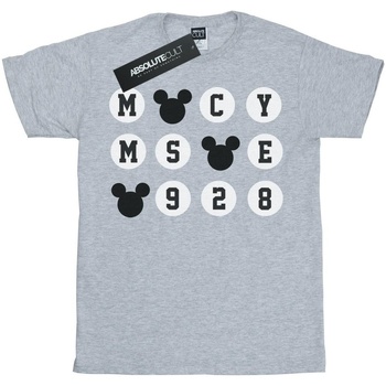 Vêtements Fille T-shirts manches longues Disney Mickey Mouse 1928 Circles Gris