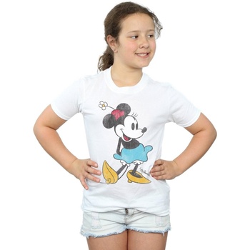 Vêtements Fille T-shirts manches longues Disney Mickey Mouse Classic Minnie Mouse Blanc