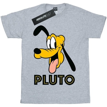 Vêtements Fille T-shirts manches longues Disney Pluto Face Gris