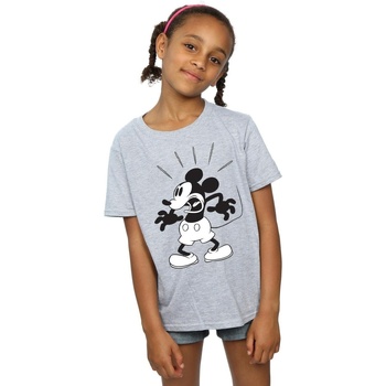 Vêtements Fille T-shirts manches longues Disney Mickey Mouse Scared Gris