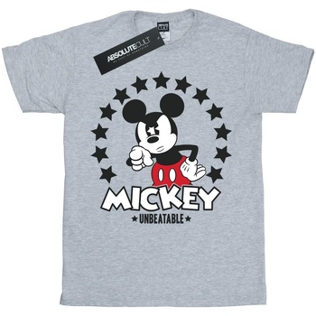 Vêtements Fille T-shirts manches longues Disney Mickey Mouse Unbeatable Gris