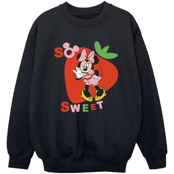 Vêtements Garçon Sweats Disney Minnie Mouse So Sweet Strawberry Noir