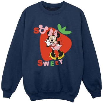 Vêtements Garçon Sweats Disney Minnie Mouse So Sweet Strawberry Bleu