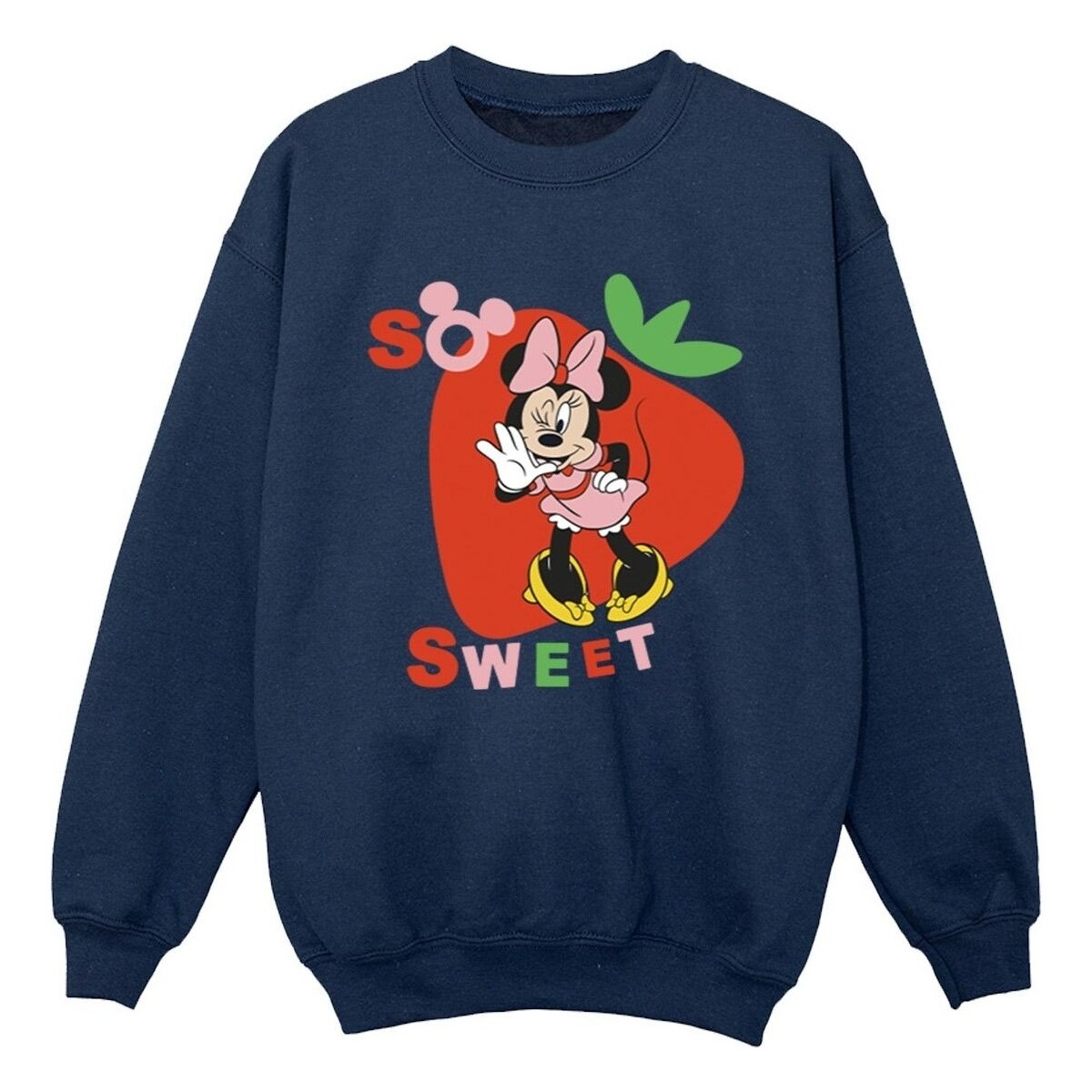 Vêtements Garçon Sweats Disney Minnie Mouse So Sweet Strawberry Bleu
