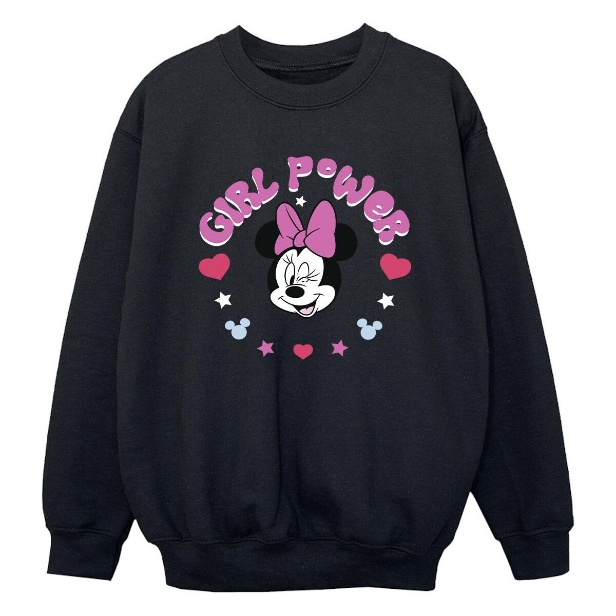 Vêtements Garçon Sweats Disney Minnie Mouse Girl Power Noir
