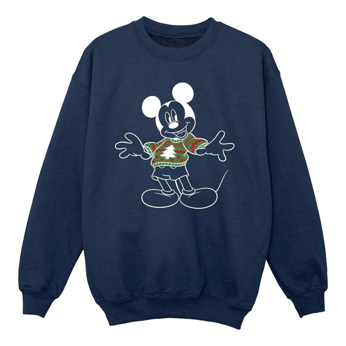 Vêtements Fille Sweats Disney Mickey Mouse Xmas Jumper Bleu