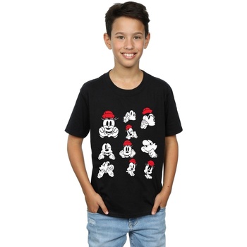 Vêtements Garçon T-shirts manches courtes Disney Minnie Mickey Photo Poses Noir
