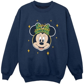 Vêtements Garçon Sweats Disney Minnie Mouse Happy Christmas Bleu