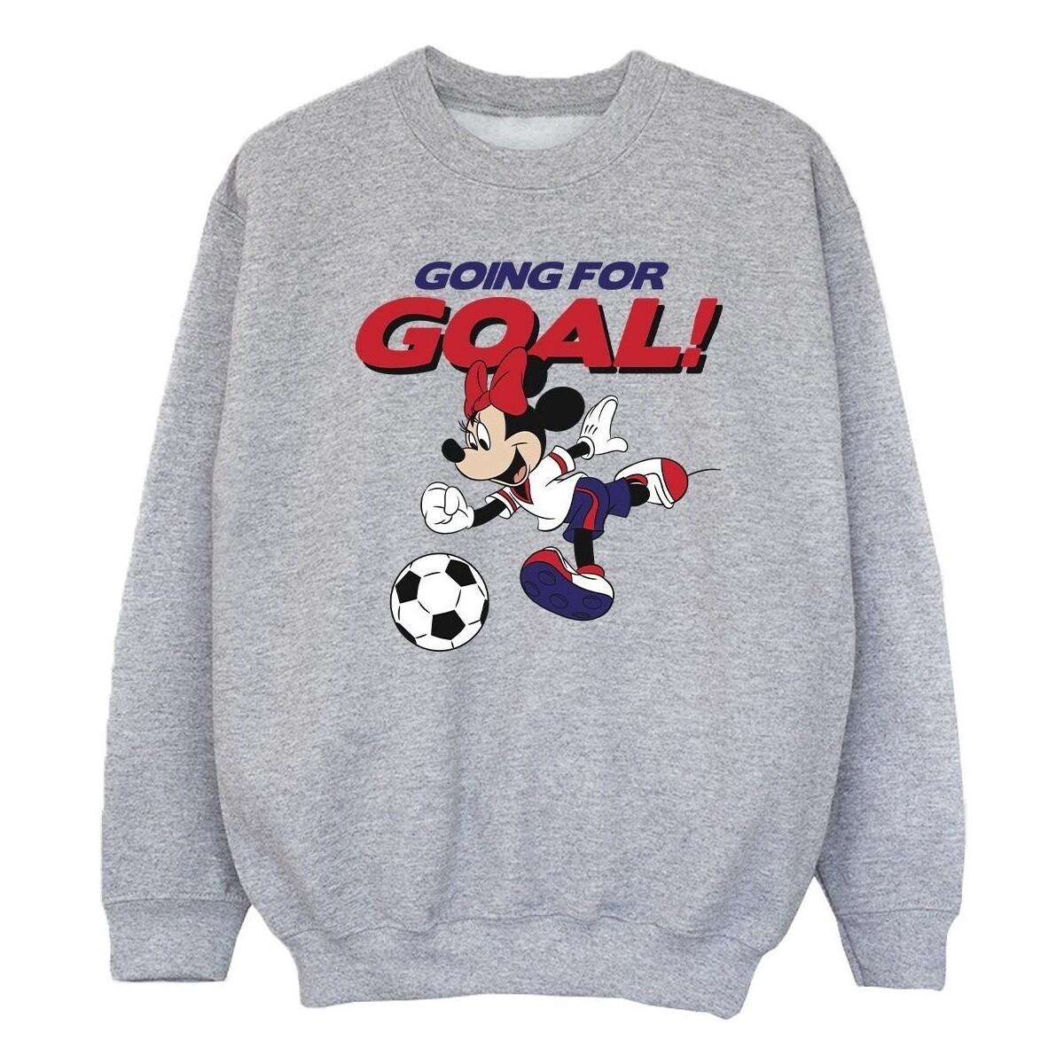 Vêtements Fille Sweats Disney Minnie Mouse Going For Goal Gris