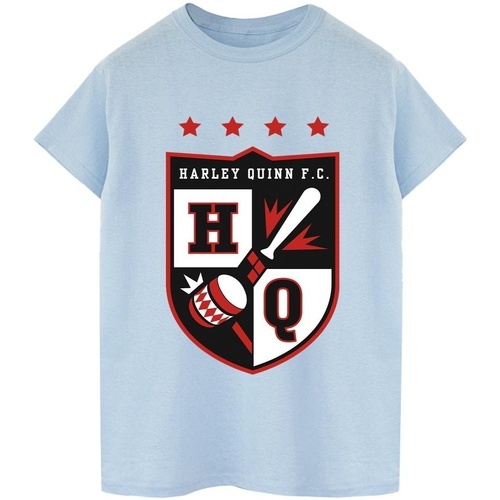 Vêtements Femme T-shirts manches longues Justice League Harley Quinn FC Pocket Bleu