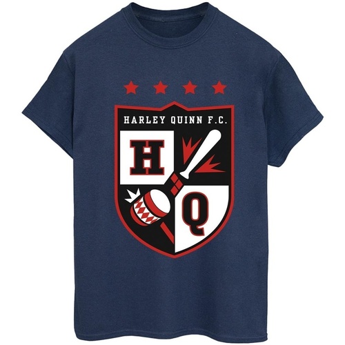 Vêtements Femme T-shirts manches longues Justice League Harley Quinn FC Pocket Bleu