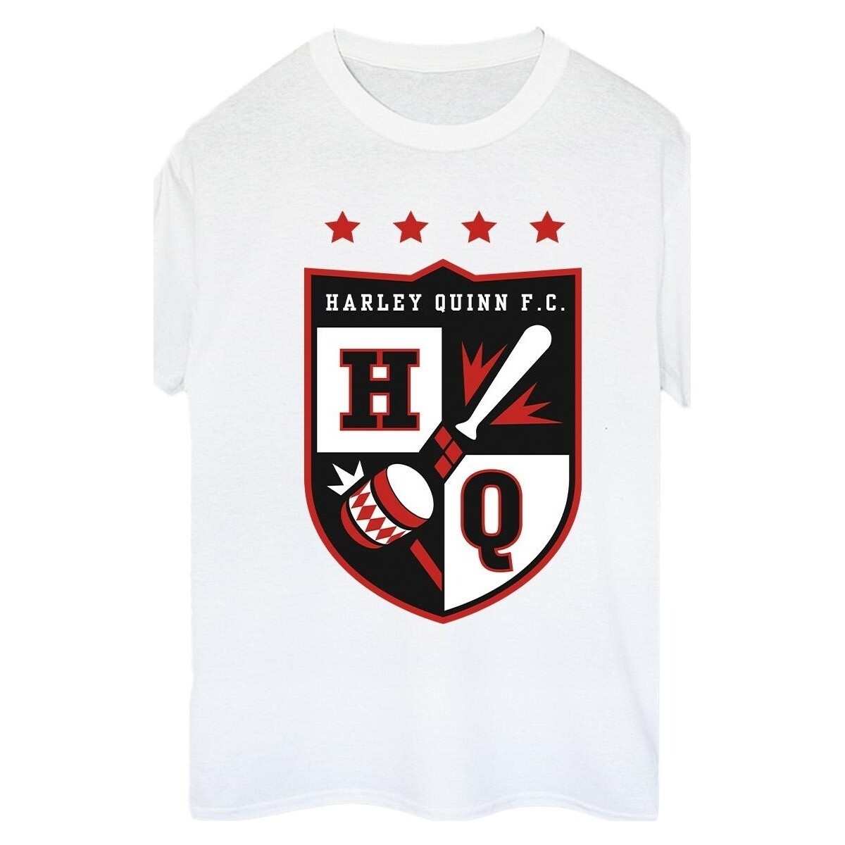 Vêtements Femme T-shirts manches longues Justice League Harley Quinn FC Pocket Blanc