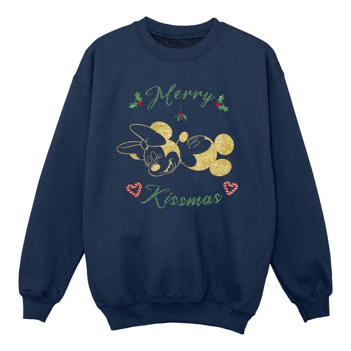Vêtements Fille Sweats Disney Mickey Mouse Merry Kissmas Bleu