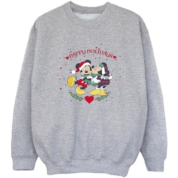 Vêtements Fille Sweats Disney Mickey Mouse Mickey Minnie Christmas Gris