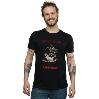 Vêtements Homme T-shirts Norse manches longues Gremlins Spike Distressed Poster Noir