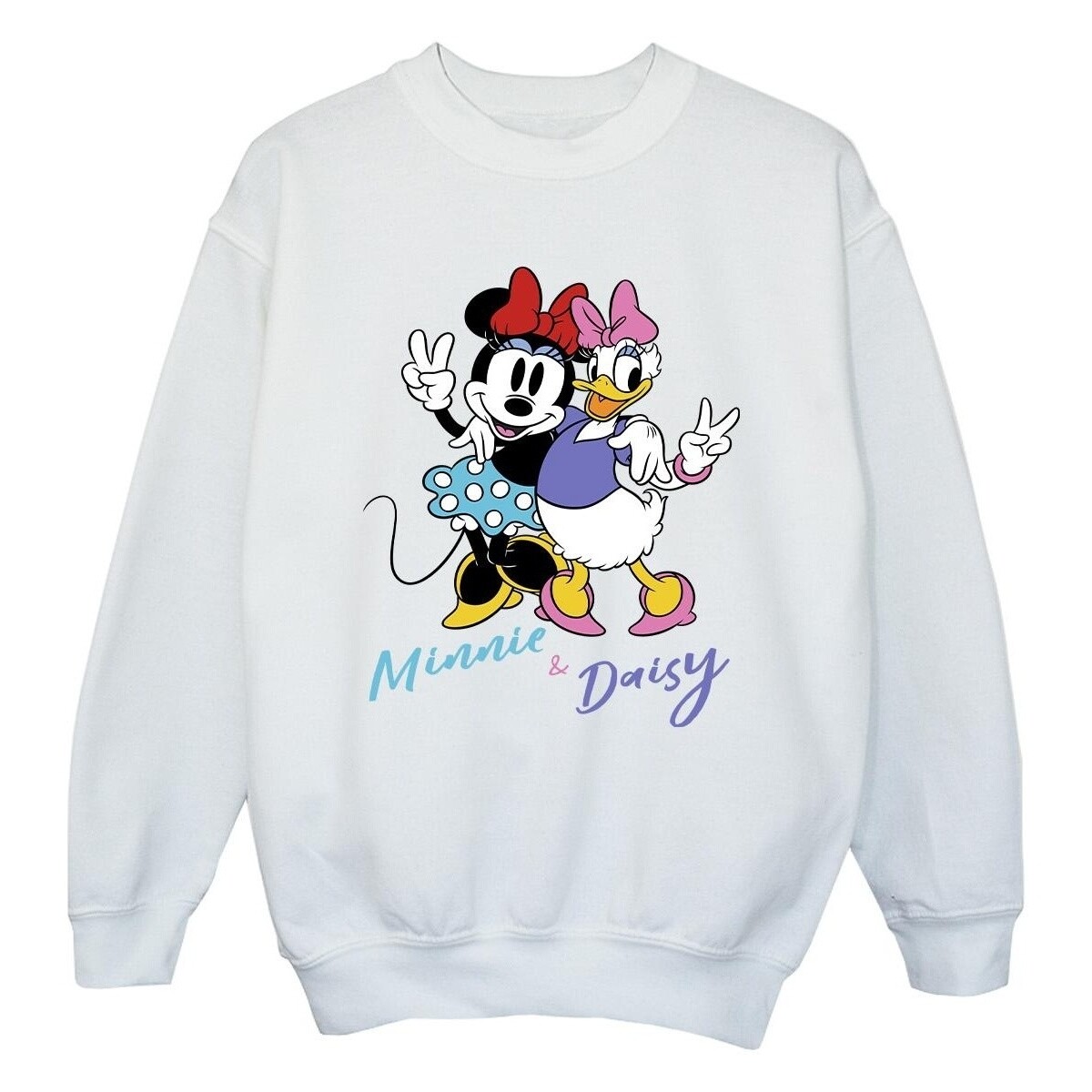 Vêtements Fille Sweats Disney Minnie Mouse And Daisy Blanc