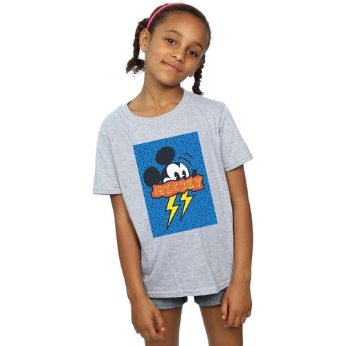 Vêtements Fille T-shirts manches longues Disney Mickey Mouse 90s Flash Gris