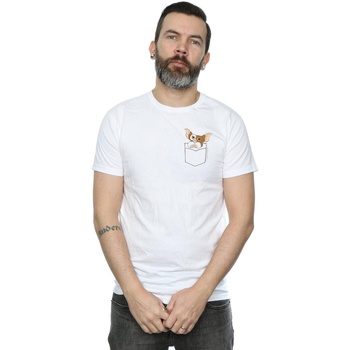 Vêtements Homme T-shirts Norse manches longues Gremlins Gizmo Faux Pocket Blanc
