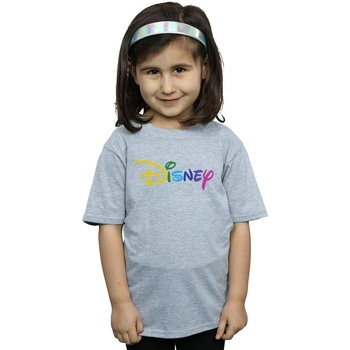 Vêtements Fille T-shirts manches longues Disney Colour Logo Gris