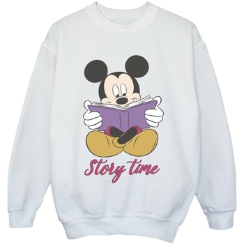 Vêtements Fille Sweats Disney Mickey Mouse Story Time Blanc
