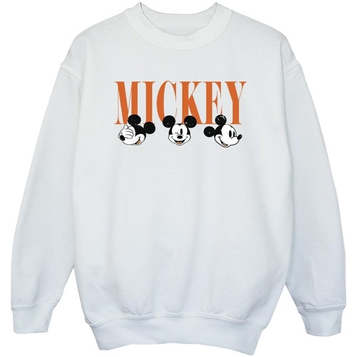 Vêtements Fille Sweats Disney Mickey Mouse Faces Blanc