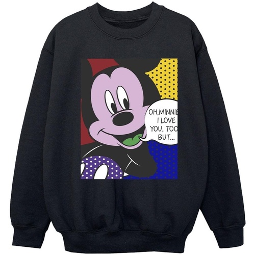 Vêtements Fille Sweats Disney Mickey Mouse Oh Minnie Pop Art Noir