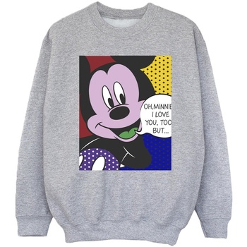 Vêtements Fille Sweats Disney Mickey Mouse Oh Minnie Pop Art Gris