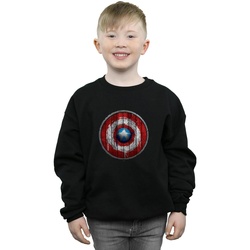Vêtements Garçon Sweats Marvel Captain America Wooden Shield Noir