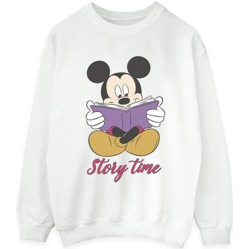 Vêtements Femme Sweats Disney Mickey Mouse Story Time Blanc