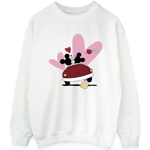 Vêtements Femme Sweats Disney Mickey Mouse Car Print Blanc
