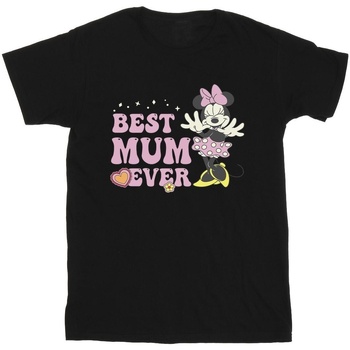 Vêtements Garçon T-shirts manches courtes Disney Best Mum Ever Noir