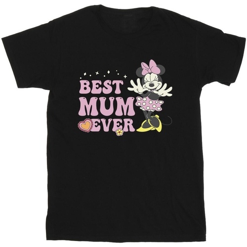 Vêtements Garçon T-shirts manches courtes Disney Best Mum Ever Noir