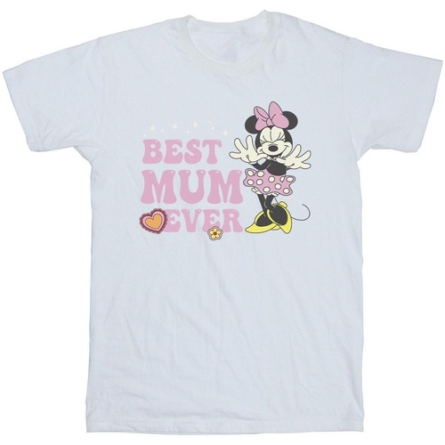 Vêtements Garçon T-shirts manches courtes Disney Best Mum Ever Blanc