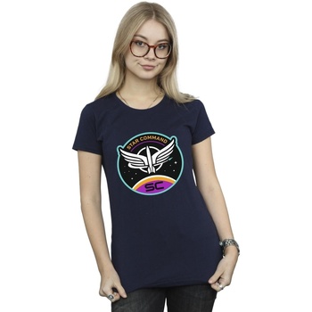 Vêtements Femme T-shirts manches longues Disney Lightyear Star Command Circle Bleu