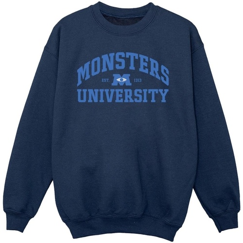 Vêtements Fille Sweats Disney Monsters University Logo Bleu