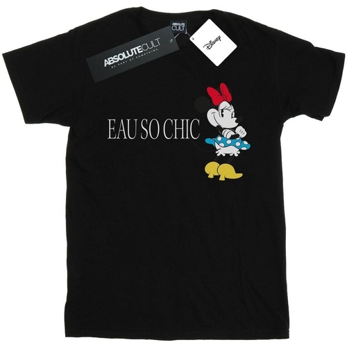 Vêtements Fille T-shirts manches longues Disney Minnie Mouse Eau So Chic Noir