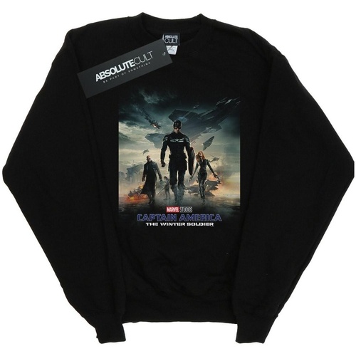 Vêtements Fille Sweats Marvel Studios Captain America The Winter Soldier Poster Noir