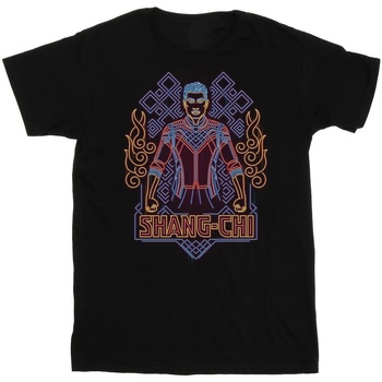Vêtements Garçon T-shirts manches courtes Marvel Shang-Chi And The Legend Of The Ten Rings Neon Noir