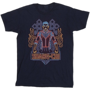 Vêtements Garçon T-shirts manches courtes Marvel Shang-Chi And The Legend Of The Ten Rings Neon Bleu
