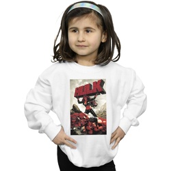 Vêtements Fille Sweats Marvel Red Hulk Cover Blanc