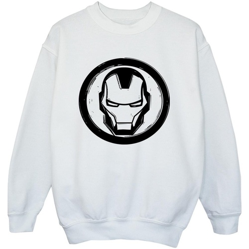 Vêtements Garçon Sweats Marvel Iron Man Chest Logo Blanc