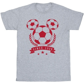 Vêtements Fille T-shirts manches longues Disney Mickey Football Head Gris