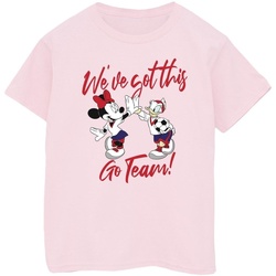 Vêtements Fille T-shirts manches longues Disney Minnie Daisy We've Got This Rouge