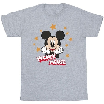 Vêtements Fille T-shirts manches longues Disney Mickey Mouse Stars Gris