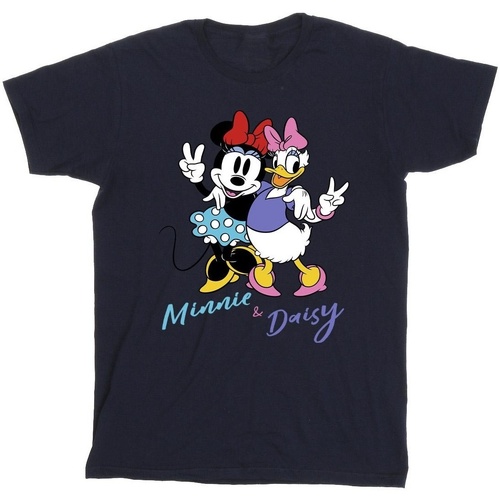 Vêtements Fille T-shirts manches longues Disney Minnie Mouse And Daisy Bleu